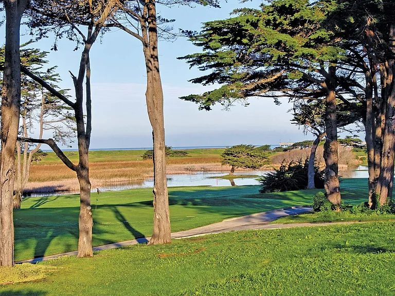 Practice your swing at the nearby golf course