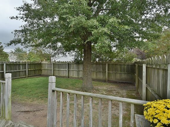 fenced in backyard