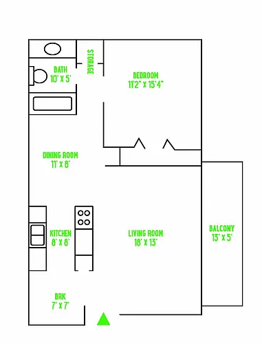 Floor plan 1BR