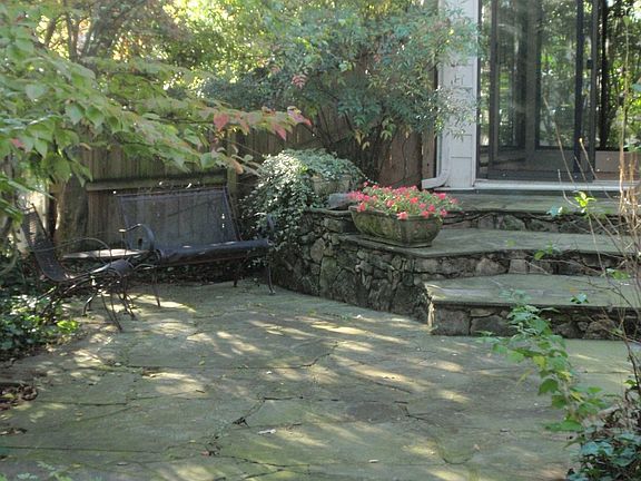 Lovely terrace off of sunroom