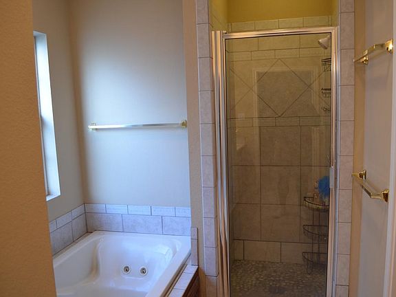 Separate jetted tub and shower