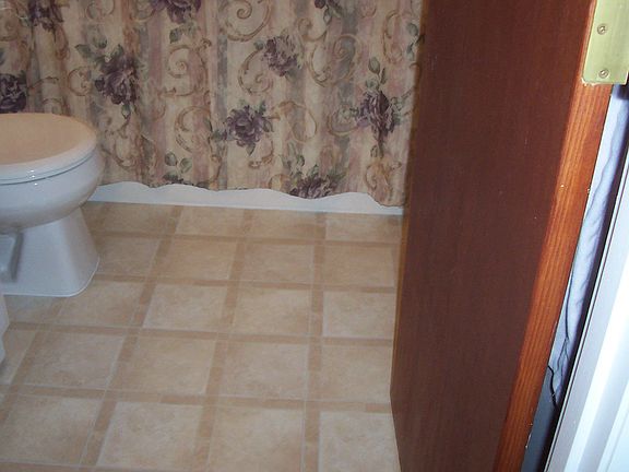 New bathroom flooring