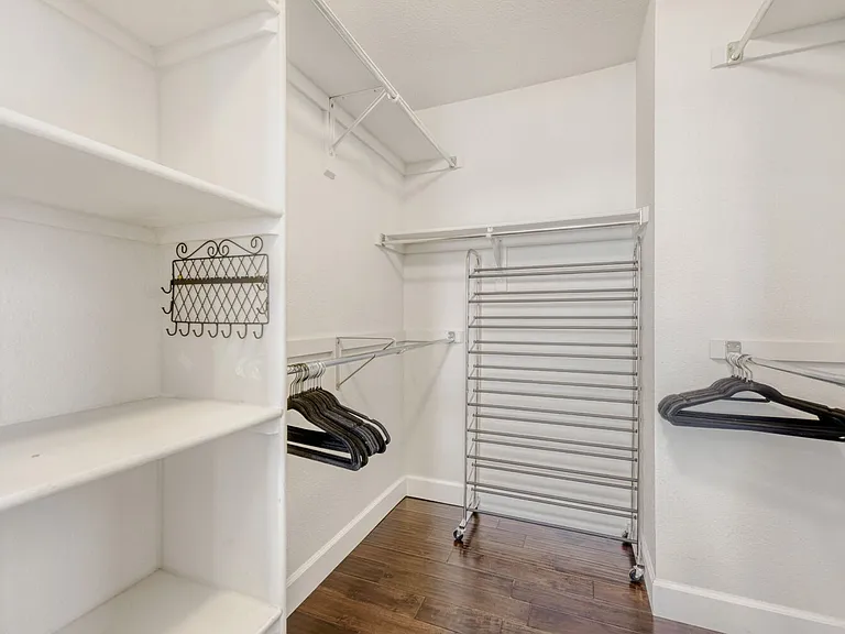 Large walk in closets in primary and second guest bedroom
