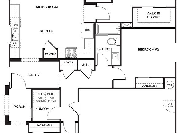 Lakeside - Plan 1A - Floorplan