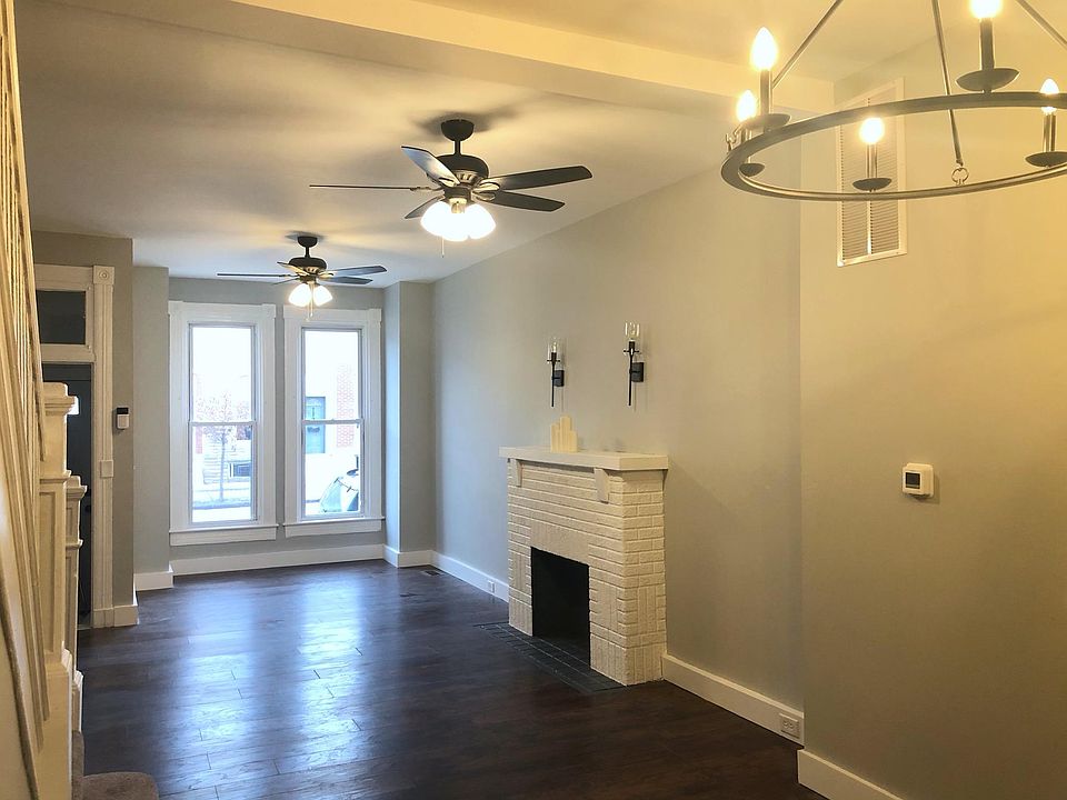 View of living room from the dining room