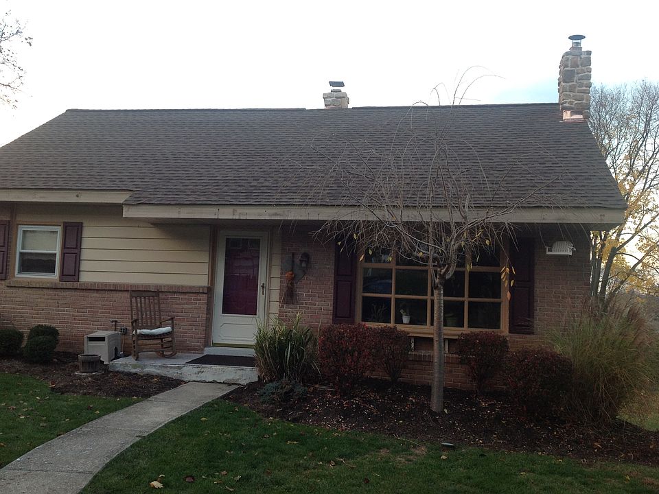 New roof and downspouts