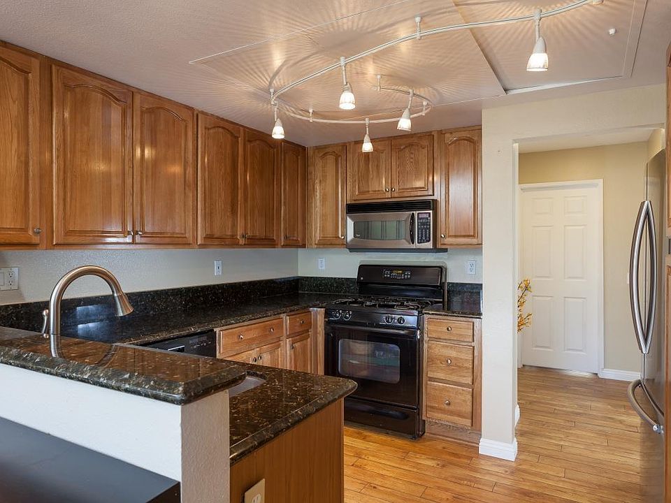 Upgraded kitchen - new cabinets and marble countertop