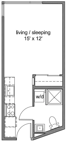 Floor plan Studio