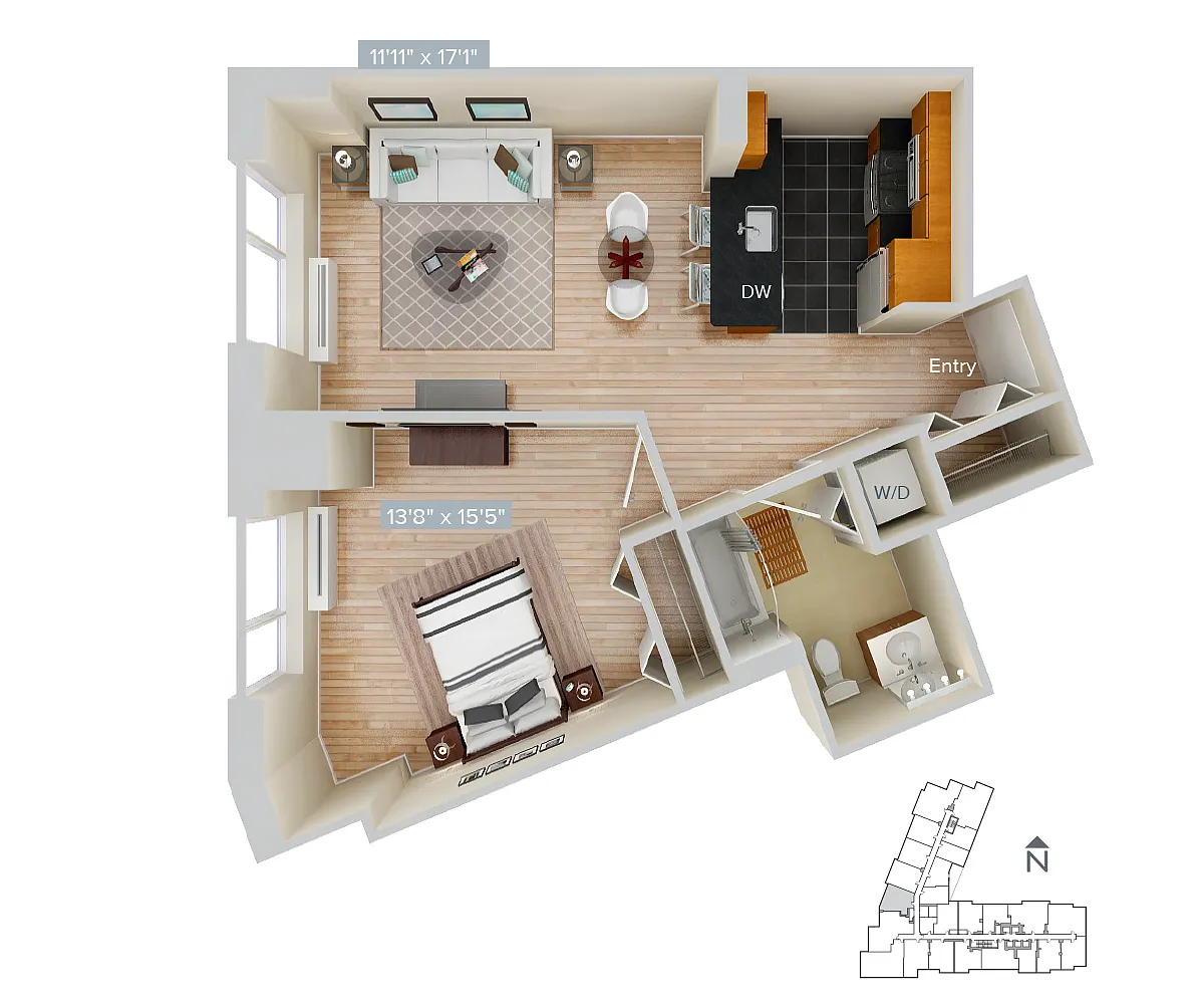 Floor plan Furnished-f-A15-691