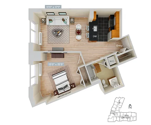 Floor plan Furnished-f-A15-691