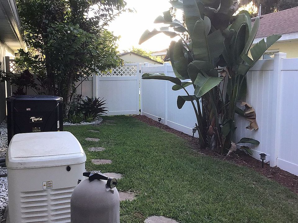 Side yard and generator