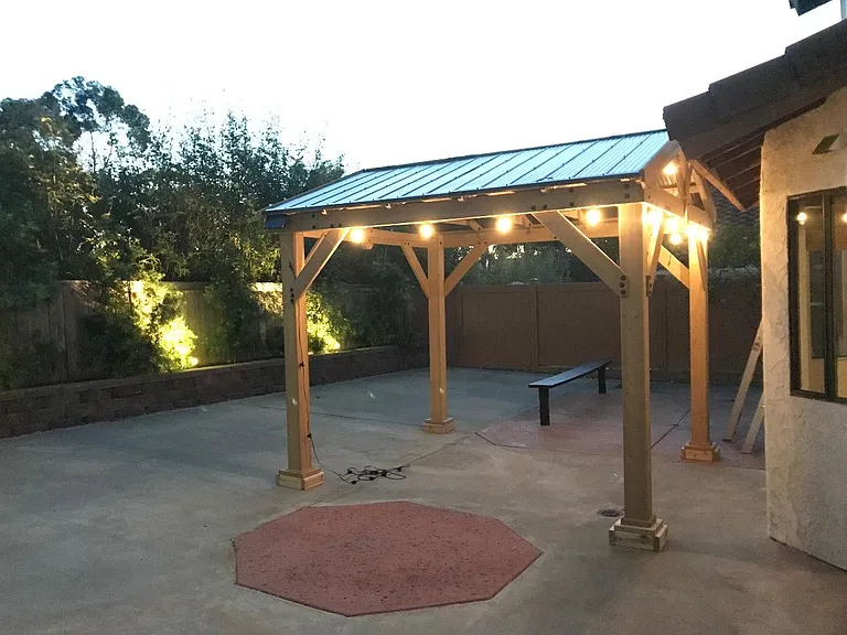 HUGE PATIO WITH NEW PERGOLA AND LANDSCAPING