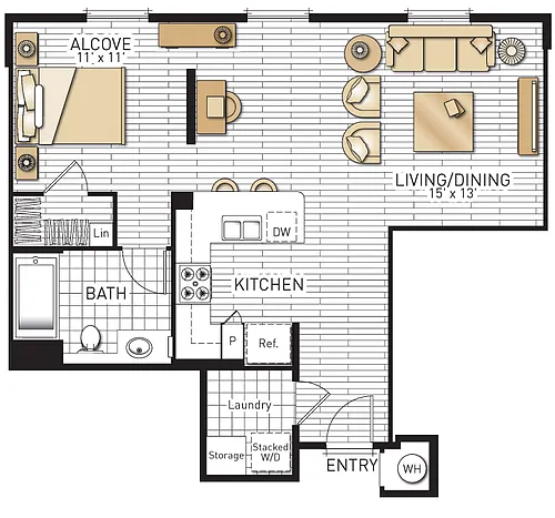 Floor plan Toscana - Studio