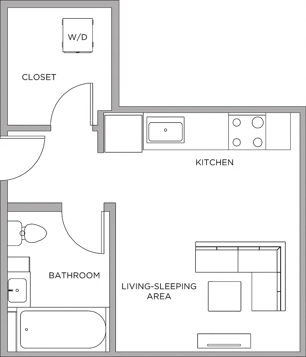 Floor plan Studio-450a