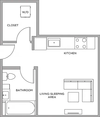 Floor plan Studio-450a