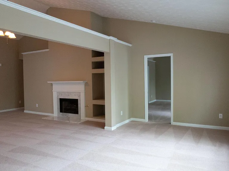 Living Room with divider - perfect for in home office