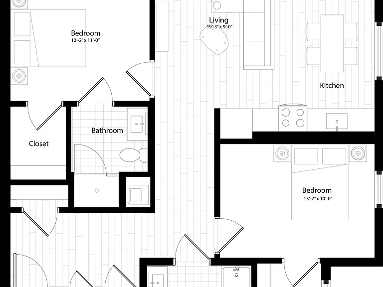 B9 floor plan Addison