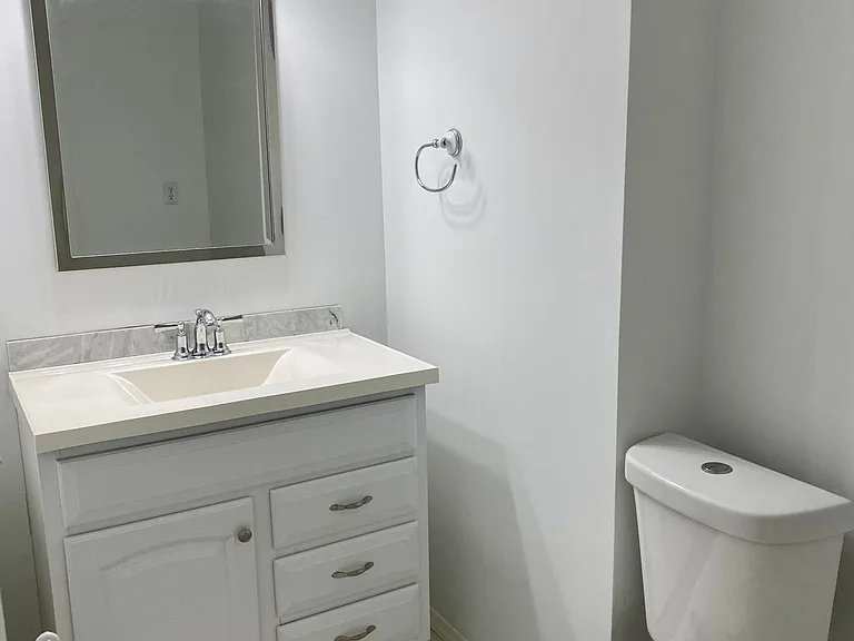 Updated basement bathroom.