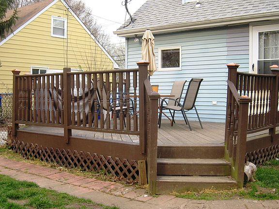 Rear of House Deck