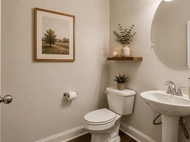 Half bathroom on the 1st floor