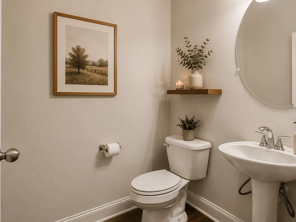 Half bathroom on the 1st floor