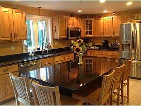 Large center island w granite