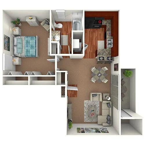 Floor plan The Willow 1B 1BB