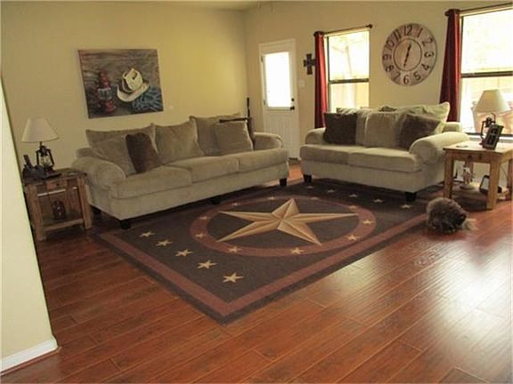 One side of large Family Room down stairs