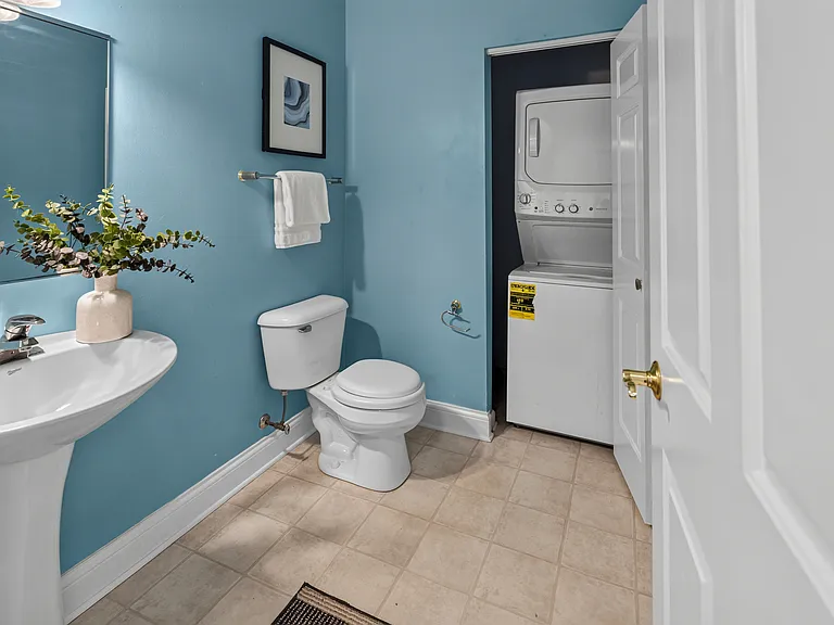 1st Floor Half Bathroom with Laundry