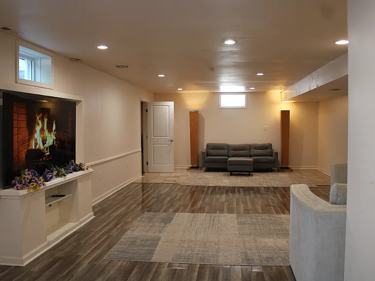 Fully Finished basement. Includes furniture and TV