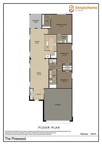 Floor plan 3013 Wild Indigo Trail