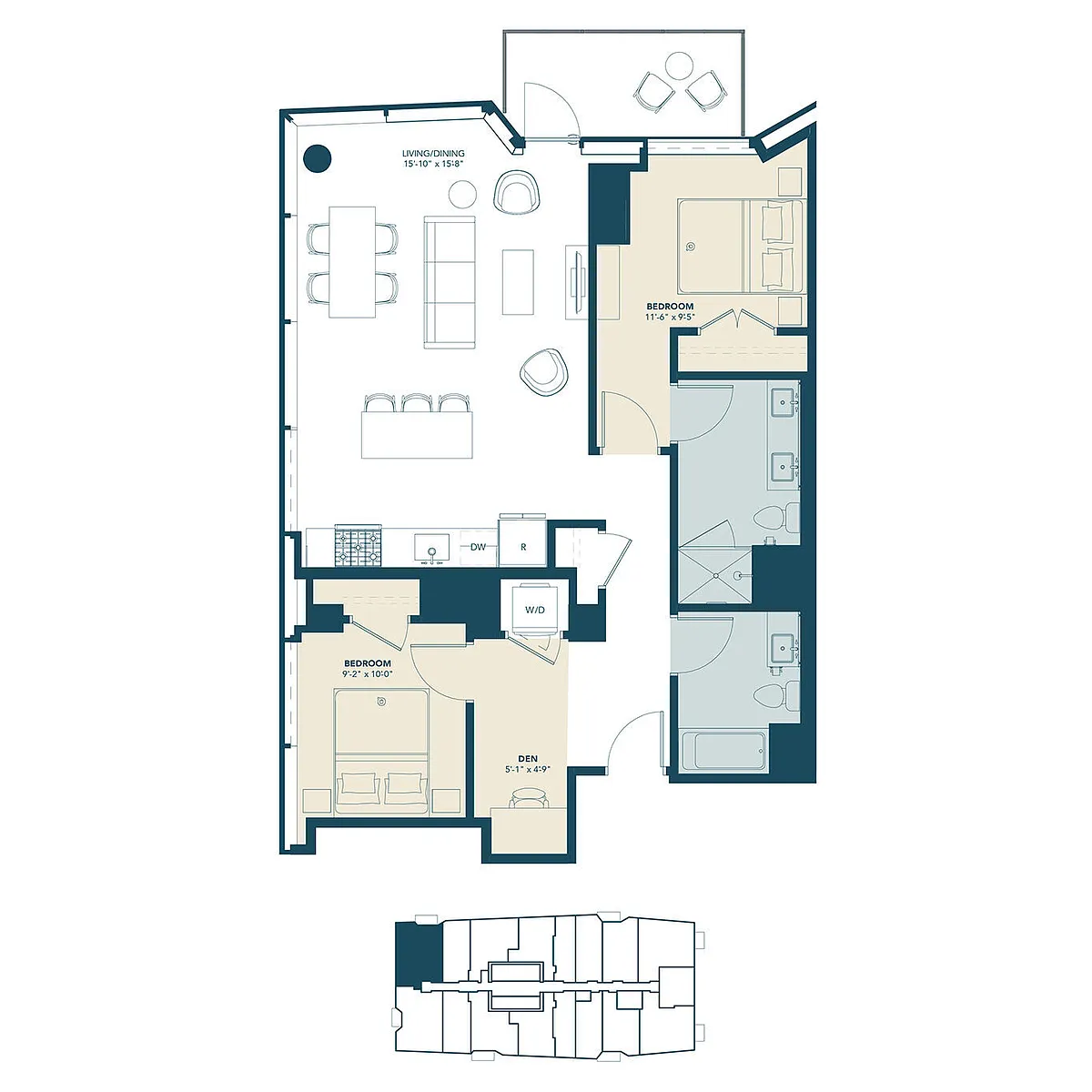 Floor plan B3
