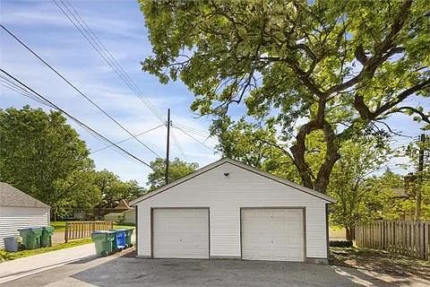 A one car garage is included to protect your car from the elements.
