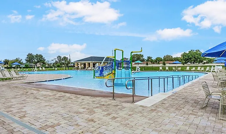 Swimming Pool with Slides