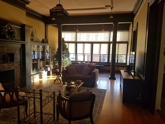 Living Room, 30 feet long by 16 feet wide. 11 foot ceilings.