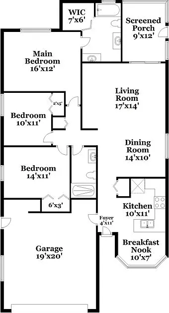 3 bed, 2.0 bath, 1458 sqft, $2,405 — Photo 2