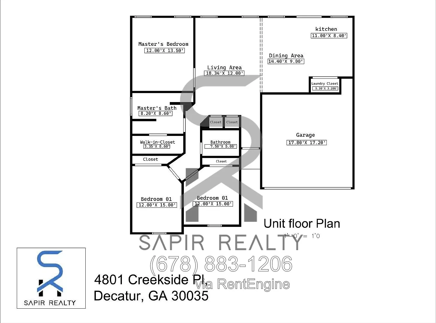 3 bed, 2.0 bath, 1228 sqft, $1,800 — Photo 2