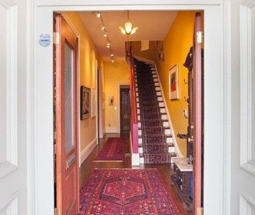 Entry with soaring ceilings