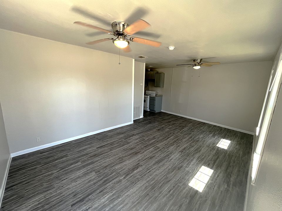 Living room and dining room