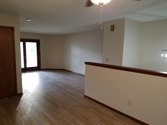 Dining area and living room.