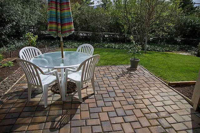 Peaceful patio.