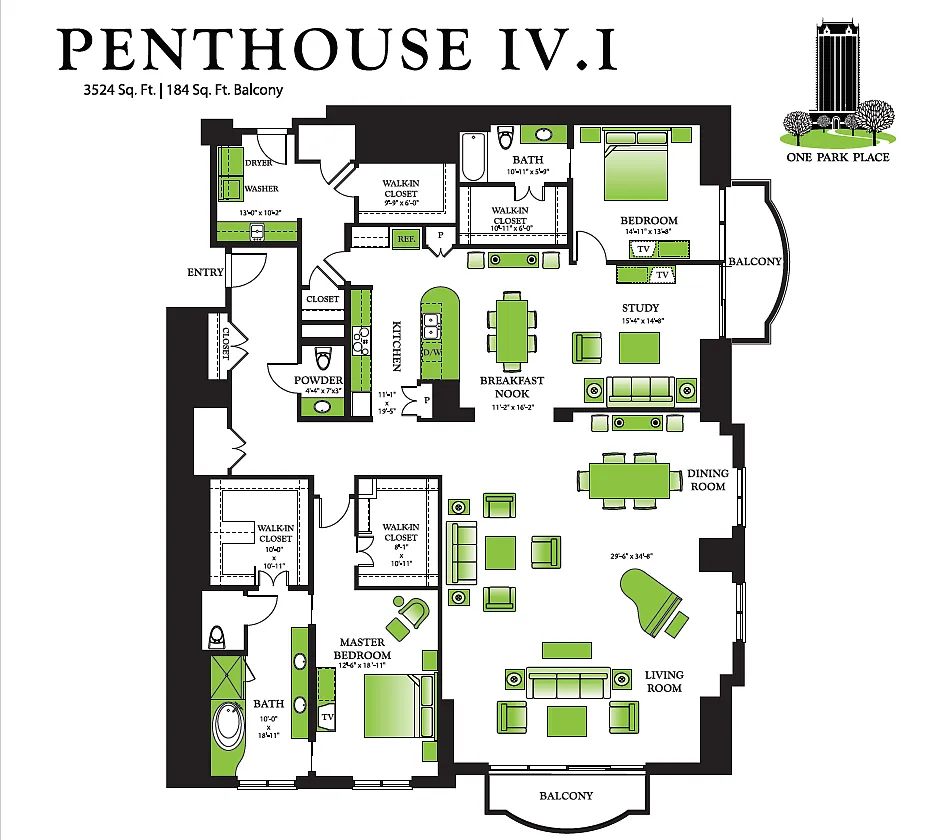 Floor plan Penthouse 4