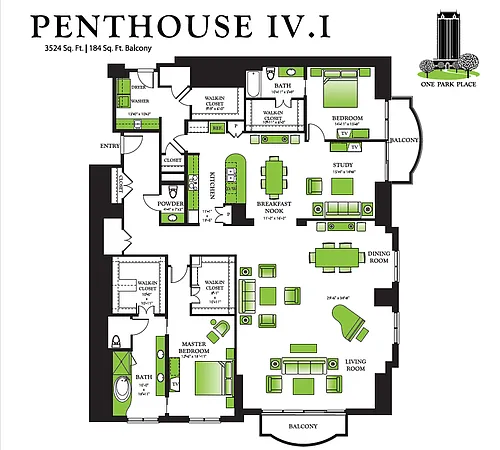 Floor plan Penthouse 4