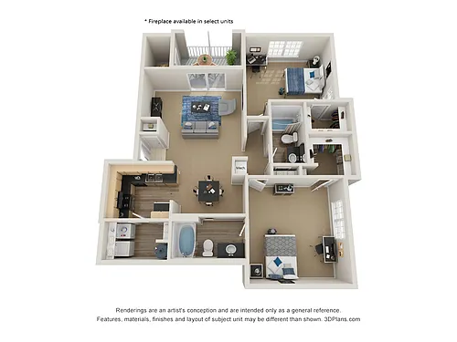 Floor plan Orchid | Upgraded