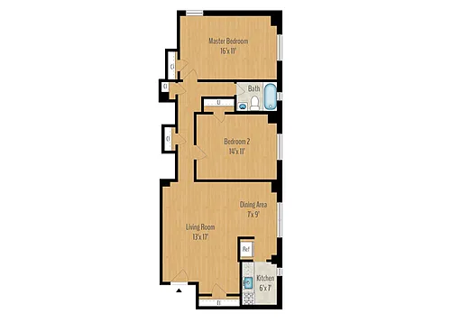 Floor plan 2 Bedrooms