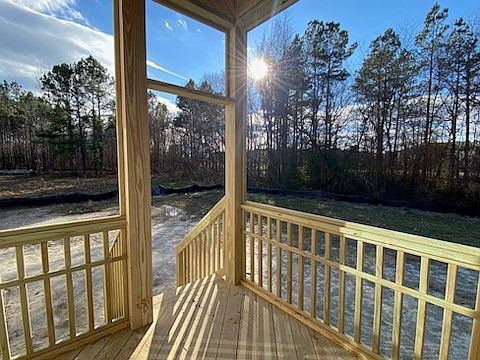 Covered deck backyard