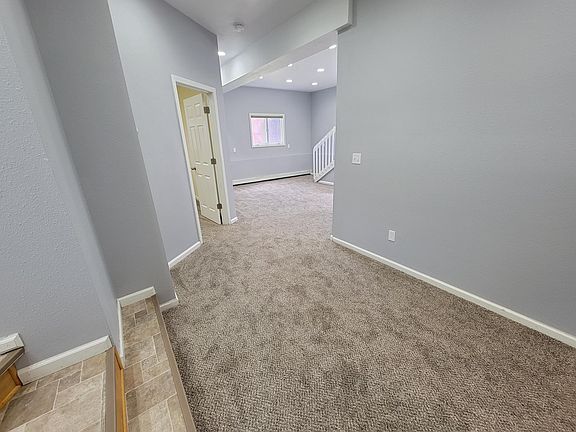 Entry leading to family room.