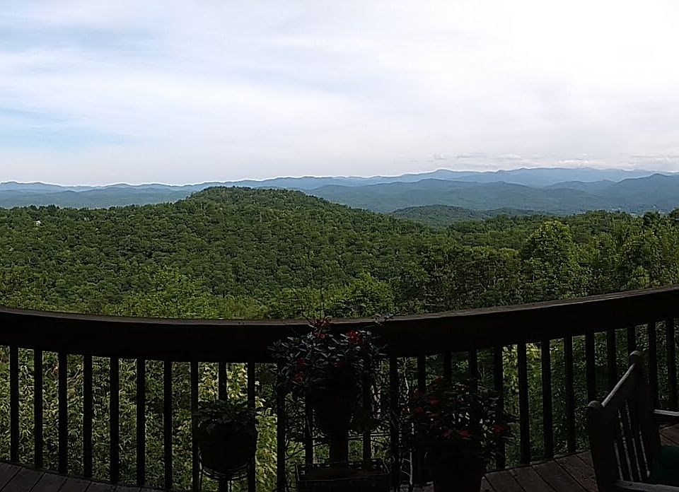Panoramic porch view
