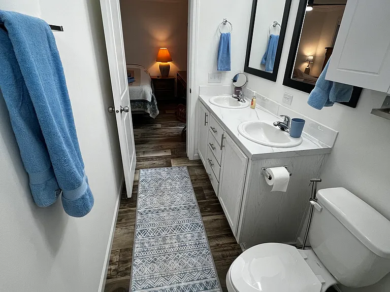 Master Bathroom: Double vanity.