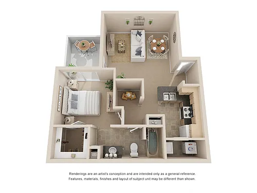 Floor plan One Bedroom